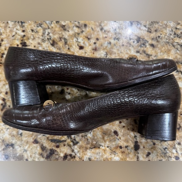 Salvatore Ferragamo Dark Brown Flats - Picture 5 of 6